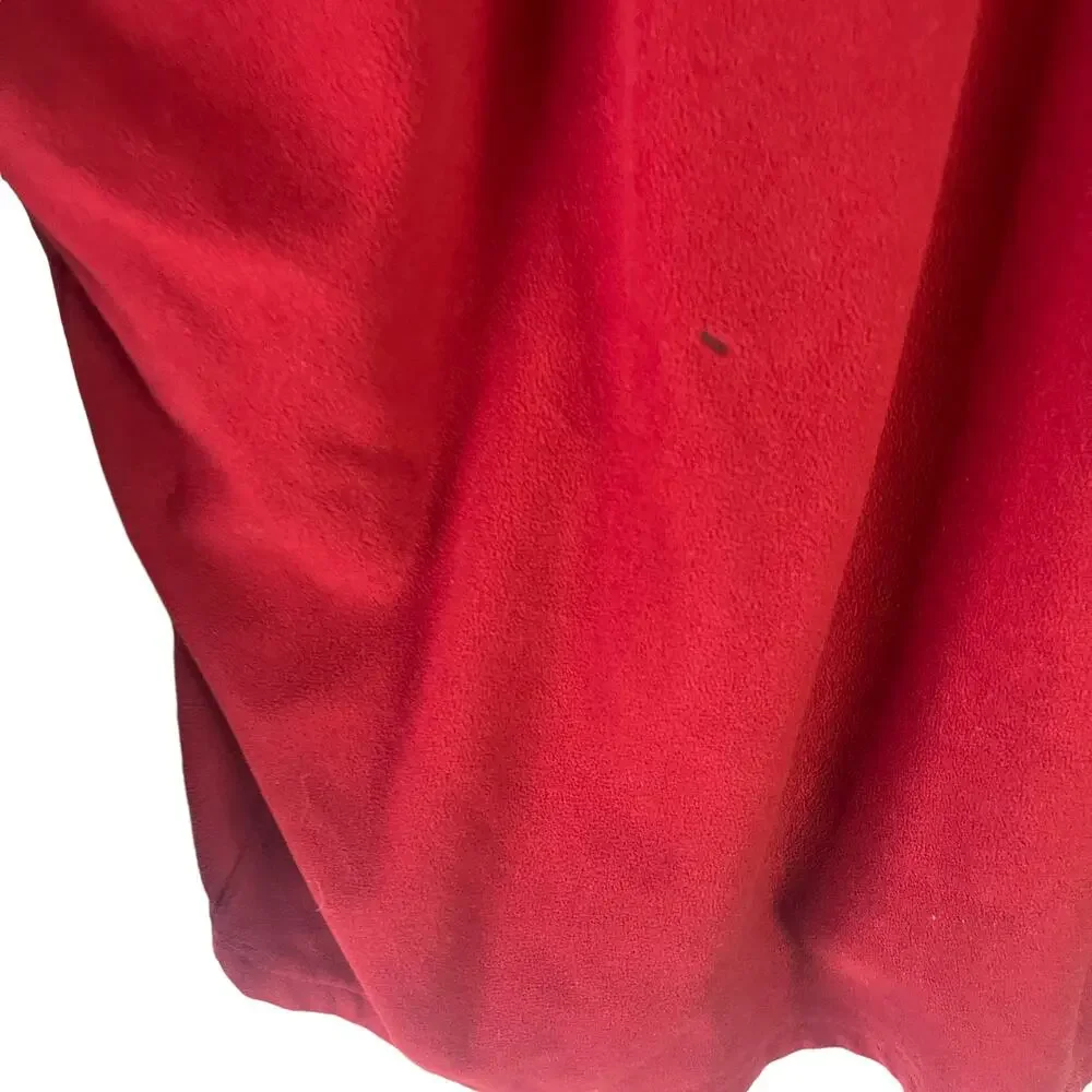 The North Face Men's Size Large Red Black 1/2 Zip Tka 100 Pullover‎ Sweater